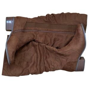 Torrid 11W Brown Suede Knee High Wide Calf boots